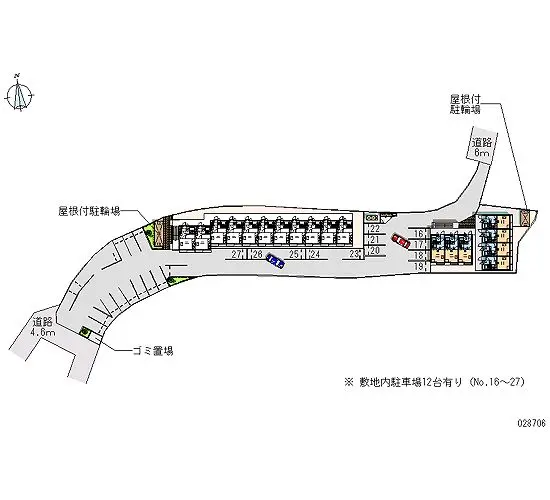 ★手数料０円★岡山市中区赤田　月極駐車場（LP）